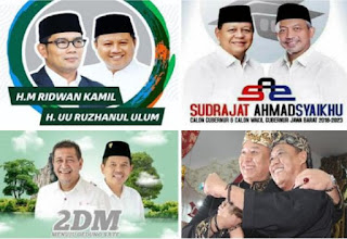 Survei Pilgub Jabar: Ridwan Kamil Unggul Tipis atas Deddy Mizwar