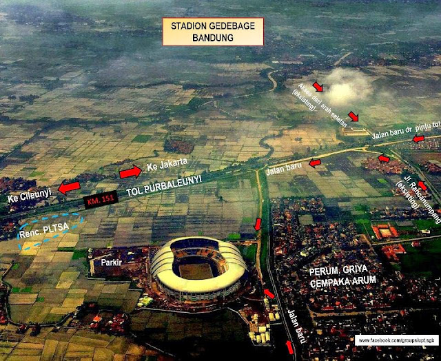 Akses Jalan Masuk Stadion GBLA