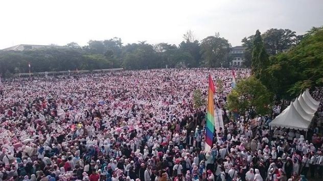 Peserta Aksi 1212 di Bandung Capai 30 Ribu Orang