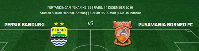 Preview Persib Bandung vs Pusamania Borneo FC Rabu 14 Desember 2016
