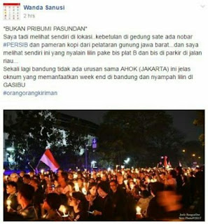 Perserta Aksi Lilin yang Usik Bobotoh Persib Bukan Warga Bandung