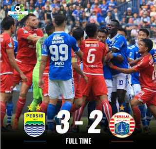 Persib Bandung vs Persija Jakarta 3-2 Higlights - Liga 1 Minggu 23/9/2018