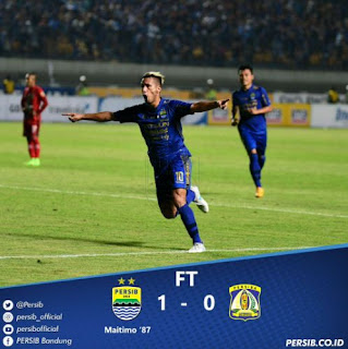 Maitimo Bawa Persib Menang 1-0 atas Persiba Balikpapan