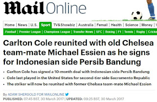 Carlton Cole reunited with old Chelsea team-mate Michael Essien
