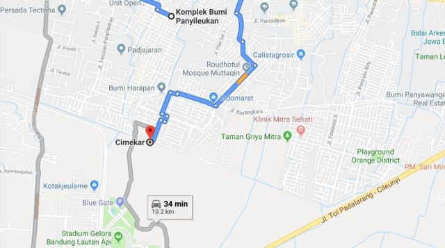 Stasiun Cimekar Bandung Dekat Stadion GBLA dan Masjid Terapung Al Jabbar
