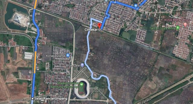 Stasiun Cimekar Bandung Dekat Stadion GBLA dan Masjid Terapung Al Jabbar