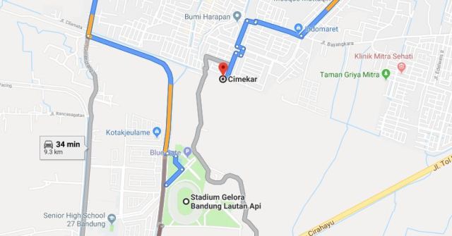 Stasiun Cimekar Bandung Dekat Stadion GBLA dan Masjid Terapung Al Jabbar