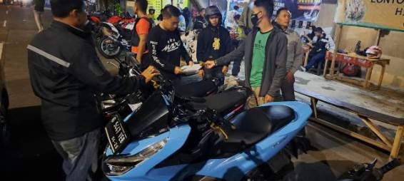 Polsek Gedebage Razia Balap Liar Motor Knalpot Bising di GBLA