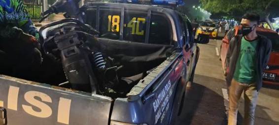 Polsek Gedebage Razia Balap Liar Motor Knalpot Bising di GBLA